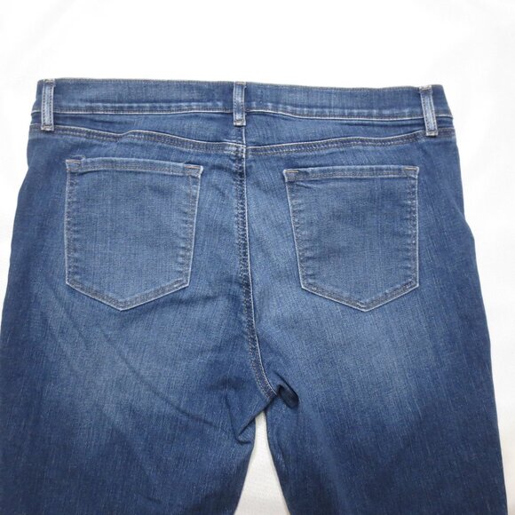 LOFT womens JEANS denim SKINNY CROPPED high waist ANN TAYLOR SIZE 14 - Picture 10 of 12